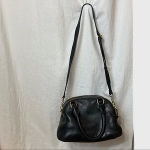 J. Crew leather black medium biennial satchel medium